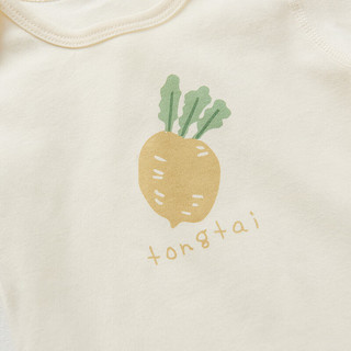 童泰（TONGTAI）婴儿包屁衣纯棉四季男女宝宝衣服居家内衣爬服连体衣2件装 黄色 90cm