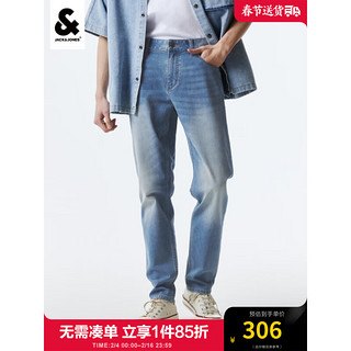 杰克·琼斯（JACK&JONES）男装901修身牛仔裤男休闲小脚裤牛仔男裤微弹凉爽裤子男士衣服 C40浅牛仔蓝 常规 C40浅牛仔蓝 180/86A/LRW