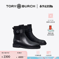 TORY BURCH 带扣拼接短靴女鞋TB 152831 深邃黑 004 6  36.5