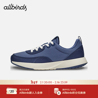 Allbirds Courier【】复古阿甘跑鞋厚底运动休闲男女拼接鞋 混蓝拼色 41 男码