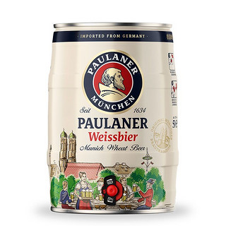 PAULANER 保拉纳 德国原装进口保拉纳柏龙小麦啤酒桶装5L大容量