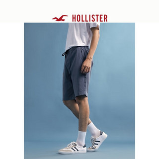 HOLLISTER美式时尚潮流裤子斜纹布慢跑休闲运动短裤 男 325248-1 蓝色 M