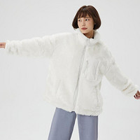 Gap 盖璞 女装冬季款仿羊羔绒高领短外套446030休闲夹克外套上衣