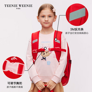 Teenie Weenie Kids小熊童装24早春男女童大容量多口袋双肩书包 粉色 M