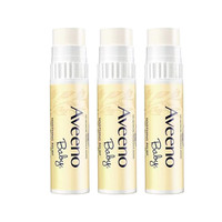 Aveeno 艾惟诺 儿童润唇膏4g3支保湿滋润婴儿护唇膏美国