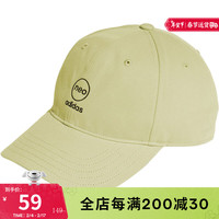 adidas 阿迪达斯 运动休闲舒适遮阳鸭舌帽子棒球帽 黄 OSFM