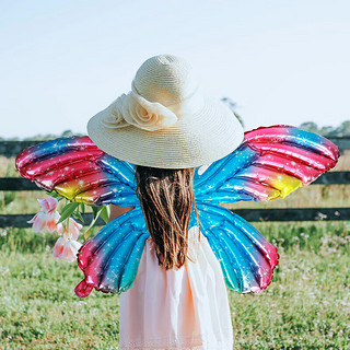 新新精艺 儿童生日派对装饰维密可爱造型天使蝴蝶翅膀充气表演活动拍照道具
