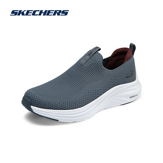 斯凯奇Skechers舒适轻盈健步鞋232629 炭灰色/红色/CCRD(男) 43