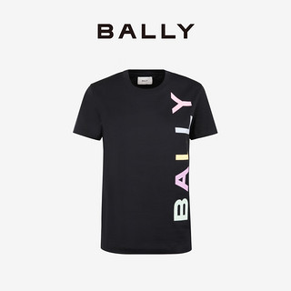 BALLY 巴利 24春夏CUTSEW蓝色女士棉质logoT恤6306885 蓝色 S