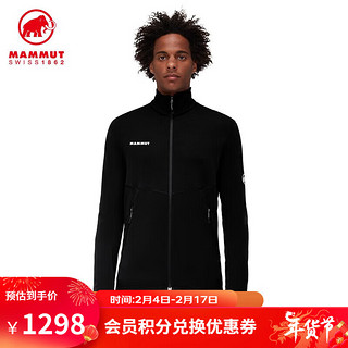 MAMMUT 猛犸象 Aconcagua light 男士抓绒中层夹克外套 黑色 M