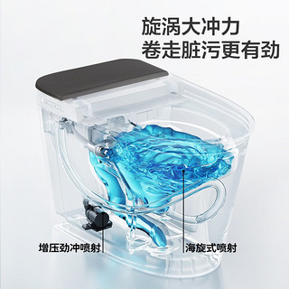 便洁宝智能马桶一体全自动清洗加热烘干智能马桶盖带水箱泡沫盾泡泡卫 P50C2 305mm