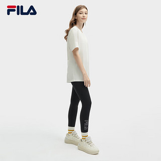 FILA 斐乐官方情侣短袖T恤男女2024春龘龘龙休闲套头上衣