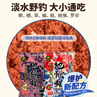 地狱猫昆虫蛋白鱼饵秋冬腥香黑水虻幼虫饵料鲫鲤通用饵腥+香共2包