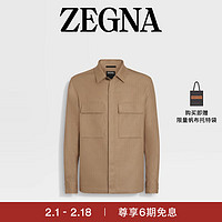 杰尼亚（Zegna）24春夏Oasi Lino 衬衫外套UDV60A7-SOT10-N04-L 50/M