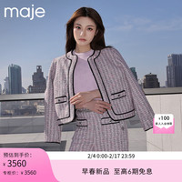 Maje【新春胶囊系列】2024早春女装花呢短外套上衣MFPVE00516 多色 T34
