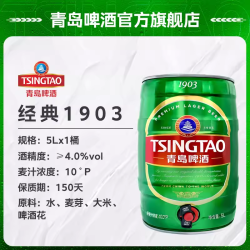 tsingtao青岛啤酒190310度5l1桶