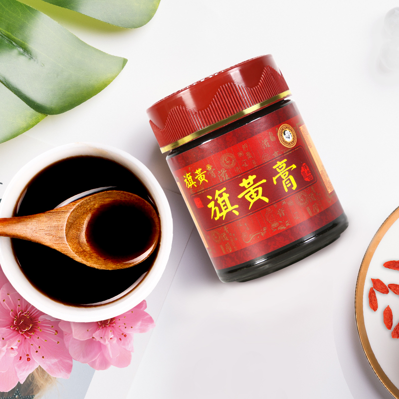旗黄膏养女性蜂蜜阿胶膏糕即食膏滋桃仁桑葚养生膏方200g