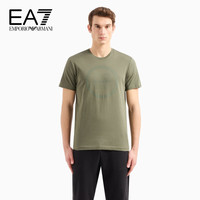 阿玛尼EMPORIO ARMANI【礼物】24早春EA7男装短袖圆领环形印花T恤