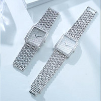 白18K金镶嵌共1.2克拉天然钻石优雅气质腕表手表送