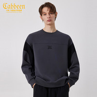 卡宾男装LOGO刺绣卫衣24春宽松上衣街头W3241164024 浅灰色16 52