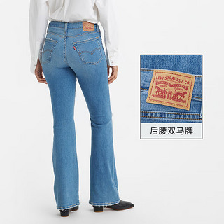 Levi's李维斯24春季726女士微喇牛仔裤显瘦气质百搭人鱼裤 蓝色 30  30