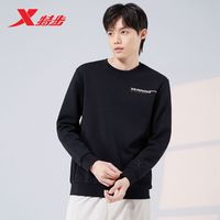 XTEP特步卫衣男装秋运动服套头衫男圆领休闲运动百搭上衣男