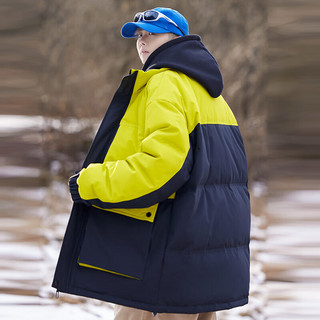 雪中飞2024新款帅气羽绒服外套休闲立领短款男士羽绒服百搭时尚休闲 黑