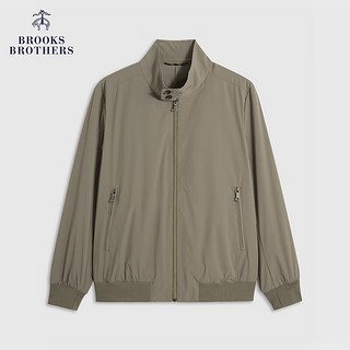 布克兄弟（BrooksBrothers）男士24早春新款美式立领休闲夹克外套