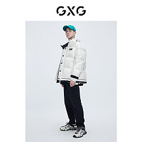 GXG 奥莱 冬季新品商场同款千鸟格系列黑色休闲裤