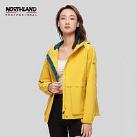 NORTHLAND 诺诗兰 冲锋衣女户外登山服徒步运动旅行防水防风透气弹力硬壳外套