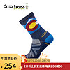 Smartwool 徒步轻量减震中筒袜户外露营图案SW羊毛袜舒适保暖1931 拉古纳蓝J96 L（适合脚码42-45）