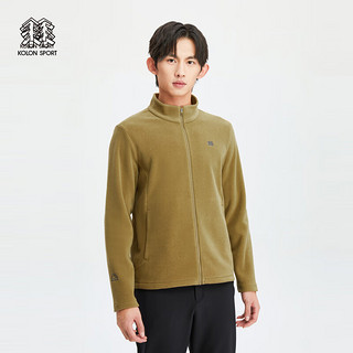 KOLON SPORT可隆男士立领抓绒夹克 驼色CA 185/2XL