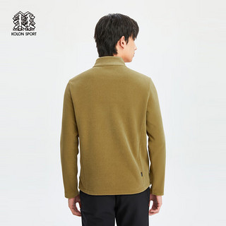 KOLON SPORT可隆男士立领抓绒夹克 驼色CA 185/2XL