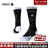 STANCE&33PERCENTLUCK联名557专业篮球袜557中筒运动袜冬季 黑色A557C233BC-BLK L  欧码43-46