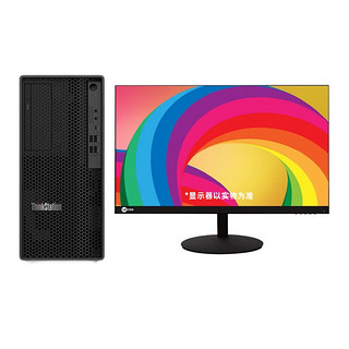 联想ThinkStation K 台式机电脑 商用高效企业办公 i5-12400/16G/2TB+512G/4G独显/300W/来酷23.8英寸 