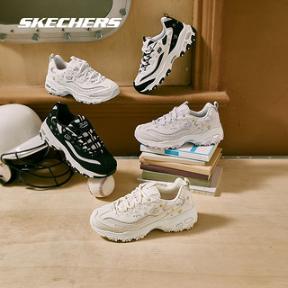 SKECHERS 斯凯奇 女子花心熊刺绣熊猫鞋休闲老爹鞋