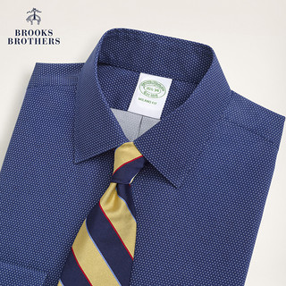 Brooks Brothers 男士春新宽距领免烫修身长袖正装衬衫