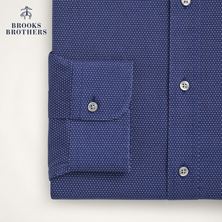 Brooks Brothers 男士春新宽距领免烫修身长袖正装衬衫
