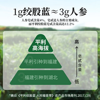 平利绞股蓝养生茶七叶绞股蓝龙须茶500g（平利县核心原产地）