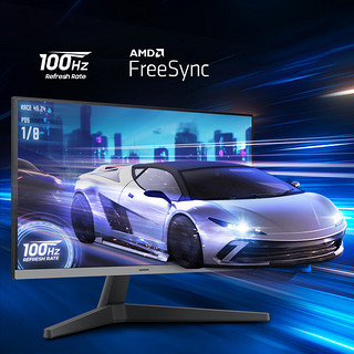 SAMSUNG 三星 24英寸 IPS FHD FreeSync 100Hz DP接口 支持壁挂 电脑 办公 电竞 显示器 LS24C330GACXXF