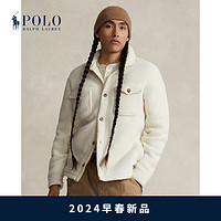 RALPH LAUREN Polo Ralph Lauren 拉夫劳伦 男装 24早春毛绒起绒布外套式衬衫RL17769 101-奶油色 M