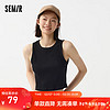 森马（Semir）[商场同款]森马背心女短款紧身圆领简约2024春季新款纯色上衣百搭