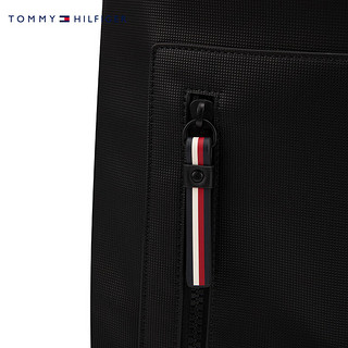 TOMMY HILFIGER 24春季男装经典简约字母通勤商旅双肩背包AM0AM11782 黑色BDS OS