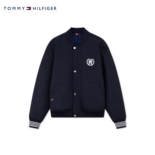 TOMMY HILFIGER 24春季男装学院双面穿满印棒球领合身飞行员夹克34451 藏青色/深蓝色DW5 XL