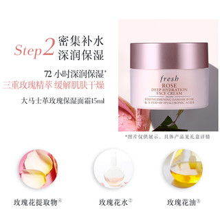  fresh/馥蕾诗 玫瑰密集补水礼盒  50ml+15ml