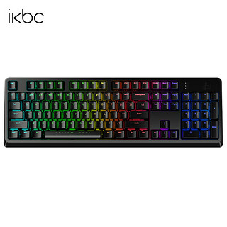 ikbc 游戏键盘机械键盘办公键盘有线无线电竞cherry轴 R410 黑色 有线 红轴
