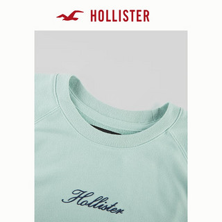 HOLLISTER24春夏百搭圆领插肩袖休闲运动卫衣男 356718-1 薄荷绿色 XS