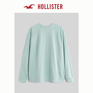 HOLLISTER24春夏百搭圆领插肩袖休闲运动卫衣男 356718-1 薄荷绿色 XS