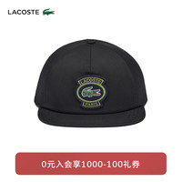 法国拉科斯特 LACOSTE男女同款24黑色遮阳防晒棒球帽鸭舌帽帽子|RK7589 964/黑色 TU