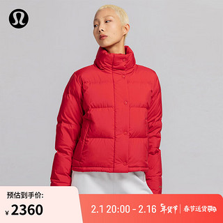 lululemon丨Wunder Puff 女士羽绒外套 *新年款 LW4CCOS 深红/表面漂移红混色 10